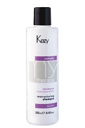 Kezy Remedy Keratin, шампунь реструктурирующий с кератином 250 мл.