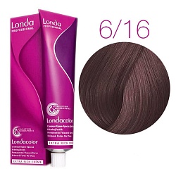 LondaColor, 6/16, темный блонд пепельно-фиолетовый, крем-краска 60 мл.                              