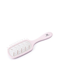 TNL, Щетка массажная  для волос Bio прямоугольная 68х228 мм., розовая