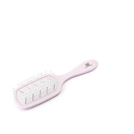 TNL, Щетка массажная  для волос Bio прямоугольная 68х228 мм., розовая