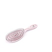 TNL, Щетка массажная  для волос Bio овальная 70х225 мм., розовая