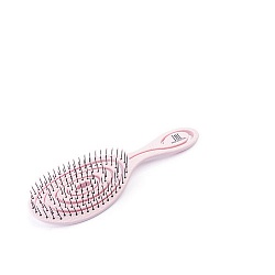 TNL, Щетка массажная  для волос Bio овальная 70х225 мм., розовая
