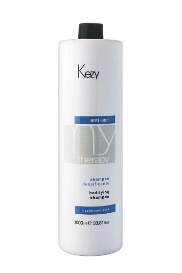 Kezy Anti-Age Hialuronic Acid, шампунь для придания густоты с гиалуроновой кислотой 1000 мл.