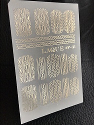 Laque stikers Слайдер-дизайн F-31# (золото)