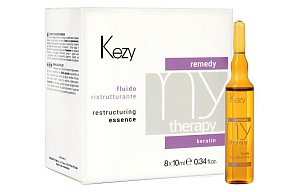 Kezy Remedy Keratin, флюид восстанавливающий с кератином 8*10 мл. 1 шт.