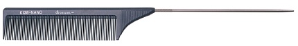 DEWAL Расческа "NANO" с металлическим хвостиком 21 см.