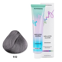 TNL Million Glow Ammonia free, 9/12, очень светлый блонд пепельный перламутр, крем-краска, 100 мл.