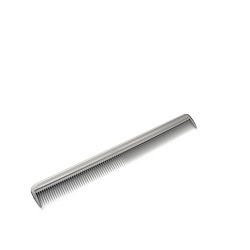 TNL, расческа для стрижки комбинированная узкая 215 мм.,серебро