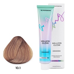 TNL Million Glow Ammonia free, 10/1, платиновый блонд пепельный, крем-краска, 100 мл.