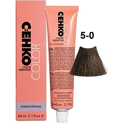C:ehko Крем Color Vibration тонирующий для волос 5/0, светло-коричневый, 60 мл