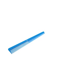 TNL, расческа для стрижки комбинированная зауженная 183 мм.,синяя