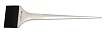 DEWAL Кисть-лопатка для окрашивания, селиконовая, черная с белой ручкой, широкая 54 мм.