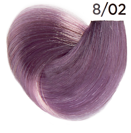 Inebrya Color, 8/02, светлый блондин фиолетовый пастельный, крем-краска, 100 мл.