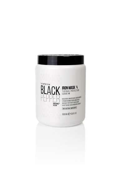 Inebrya Black Pepper, Маска для волос укрепляющая дисциплинирующая, 1000 мл.
