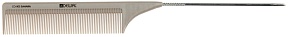 DEWAL Расческа "SAHARA" с металлическим хвостиком, бежевая 22 см.