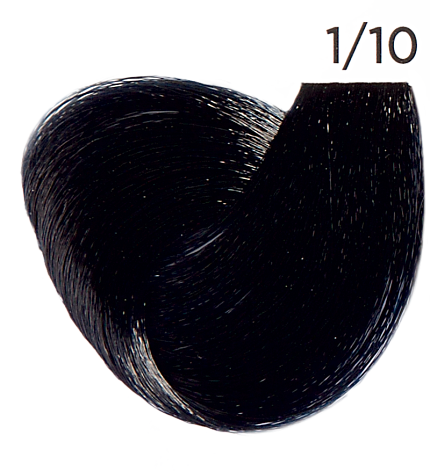 Inebrya Color, 1/10, иссиня-черный, крем-краска, 100 мл.