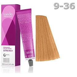 LondaColor, 9/36, очень светлый блонд золотисто-фиолетовый, крем-краска 60 мл.                      