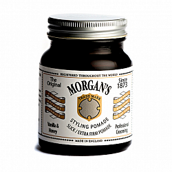 MORGANS, Помада для укладки Morgans Pomade Ваниль и мед, экстрасильная фиксация 100 г.