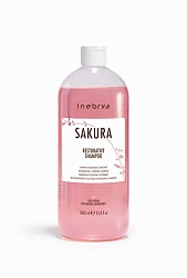 Inebrya Sakura, Шампунь для волос регенирирующий увлажняющий, 1000 мл.