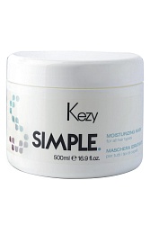 Kezy Simple, маска увлажняющая для всех типов волос 500 мл.