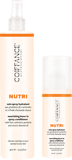 Coiffance Nutri, Спрей двухфазный увлажняющий для нормальных и сухих волос  400 мл.