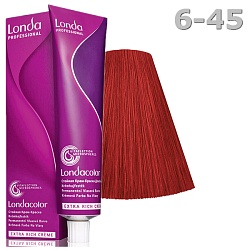 LondaColor, 6/45, темный блонд медно-красный, крем-краска 60 мл.