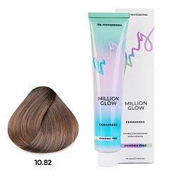 TNL Million Glow Ammonia free, 10/82, платиновый коричневый фиолетовый блонд, крем-краска, 100 мл.