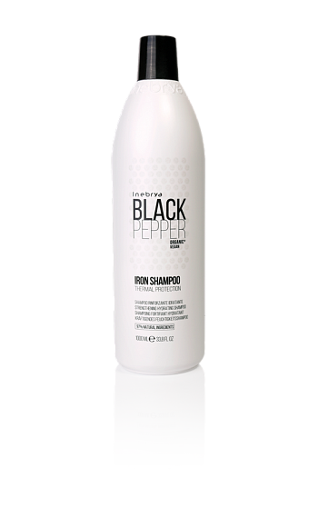 Inebrya Black Pepper, Шампунь для укрепления волос увлажняющий, 1000 мл.
