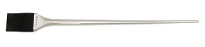 DEWAL Кисть-лопатка для окрашивания прядей, селиконовая, черная с белой ручкой, узкая 22 мм.