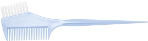 DEWAL Кисть для окрашивания голубая с расческой, узкая 45 мм.