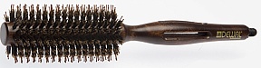 DEWAL Брашинг "Престиж" деревянный с натуральной щетиной, хвостик, d 16/35 мм.
