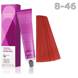 LondaColor, 8/46, светлый блонд медно-фиолетовый, крем-краска 60 мл.                                
