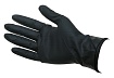 Перчатки латексные черные, размер L (2 штуки)