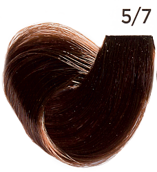 Inebrya Color, 5/7, светло-каштановый коричневый (каштан), крем-краска, 100 мл.
