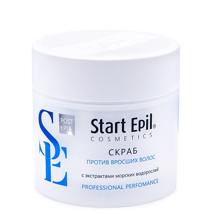 Start Epil, Скраб против вросших волос с экстрактами морских водорослей 300 мл.