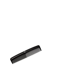 TNL, расческа для стрижки комбинированная узкая 125 мм.,черная